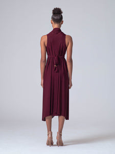 Sleeveless Dress in BURGUNDY (2 Piece Set, Wear it Endless Ways!)